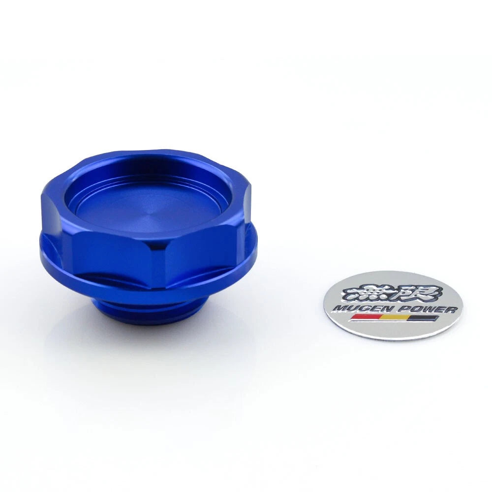 JDM Blue Engine Oil Filler Cap, Radiator Cap & Battery Tie Down for Honda