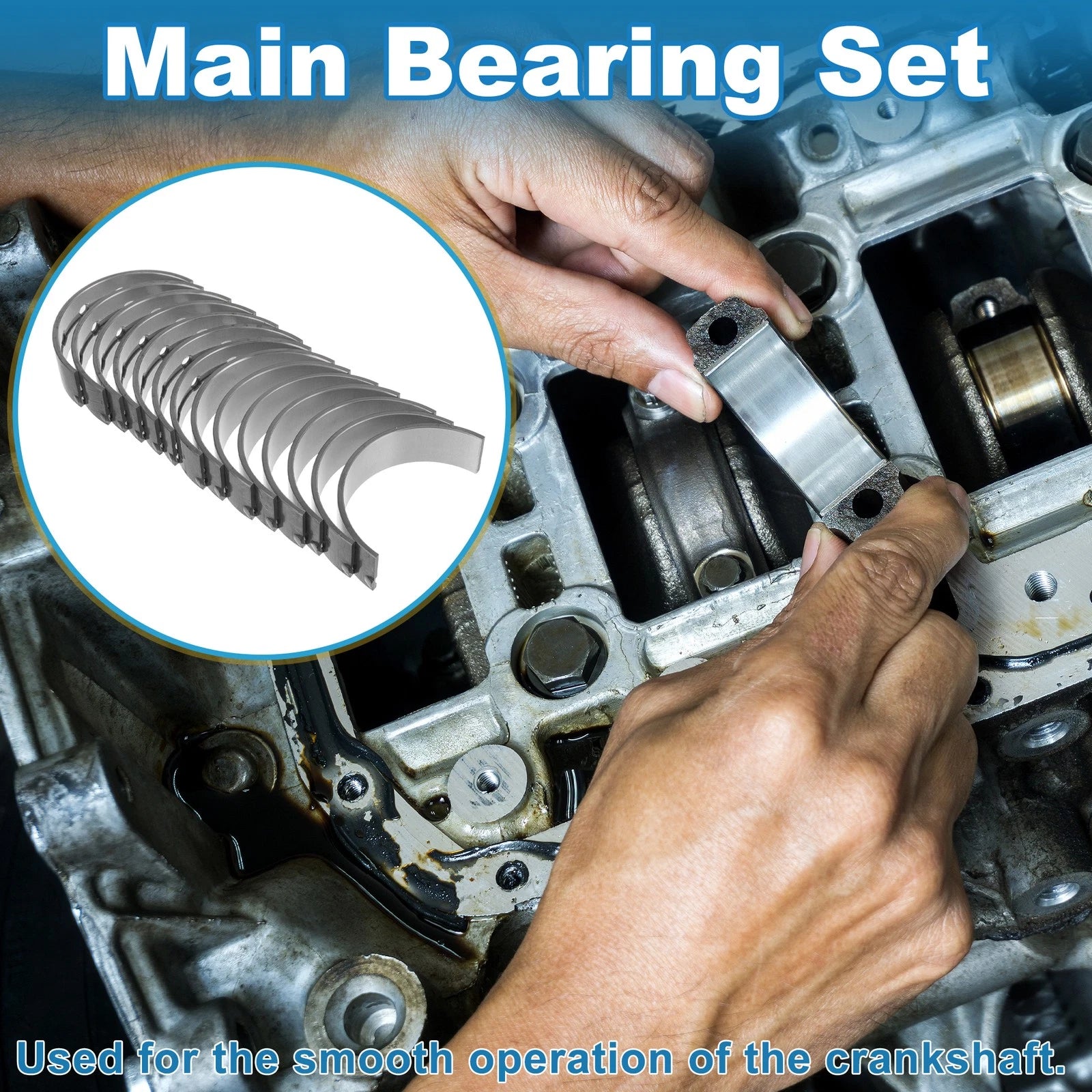 Main Bearing Set No.1170166030 for Toyota Land Cruiser FZJ (1992–2009)