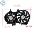Radiator Condenser Cooling Fan Assembly for Audi A4 Quattro & A4 (2002–2009)