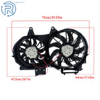 Radiator Condenser Cooling Fan Assembly for Audi A4 Quattro & A4 (2002–2009)