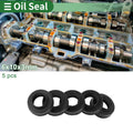 Set of 5 Oil Seal Ring NBR Rubber 6x10x3mm for Universal Applications
