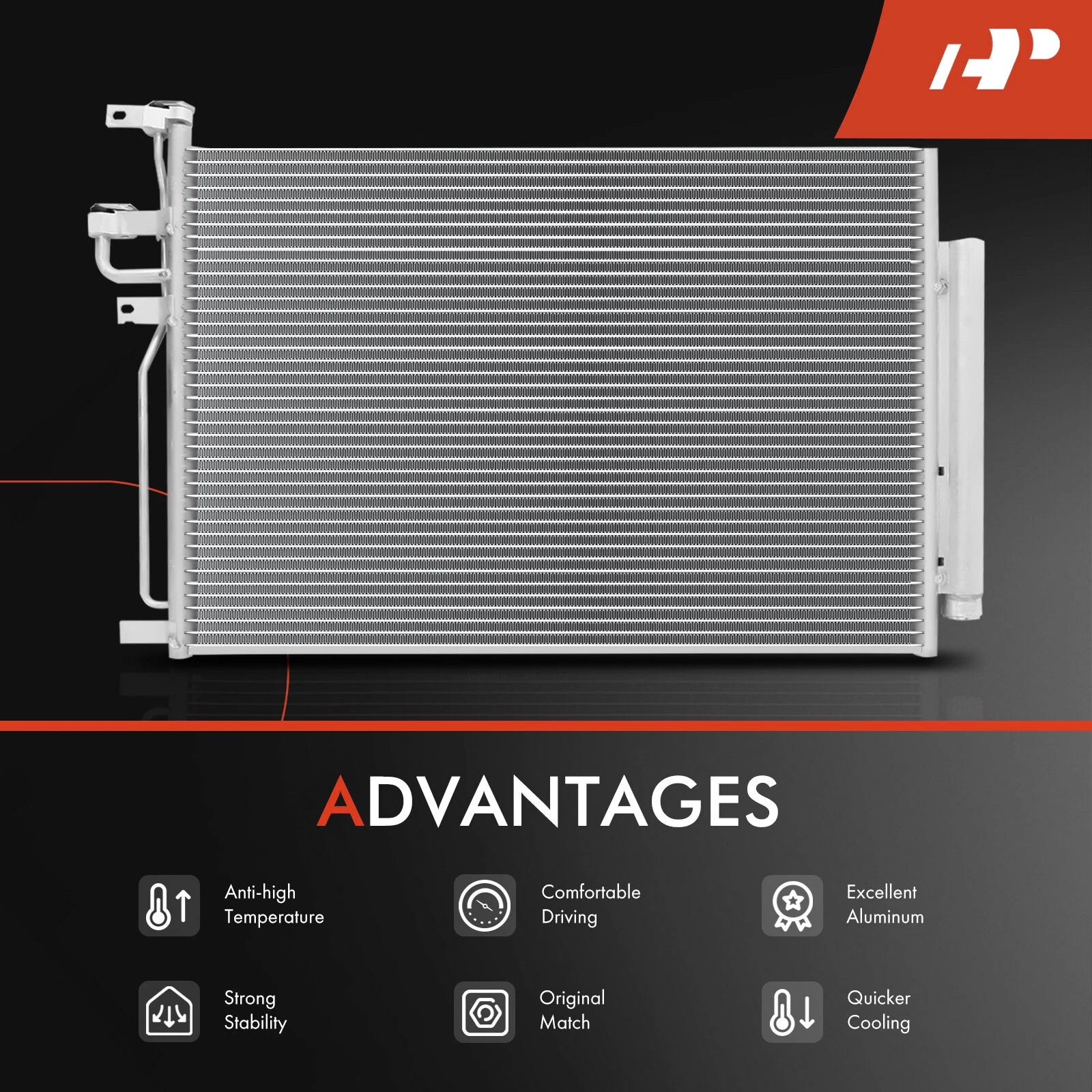 A/C Condenser with Receiver Drier & Bracket for Chevrolet Captiva Sport (2012-2015)