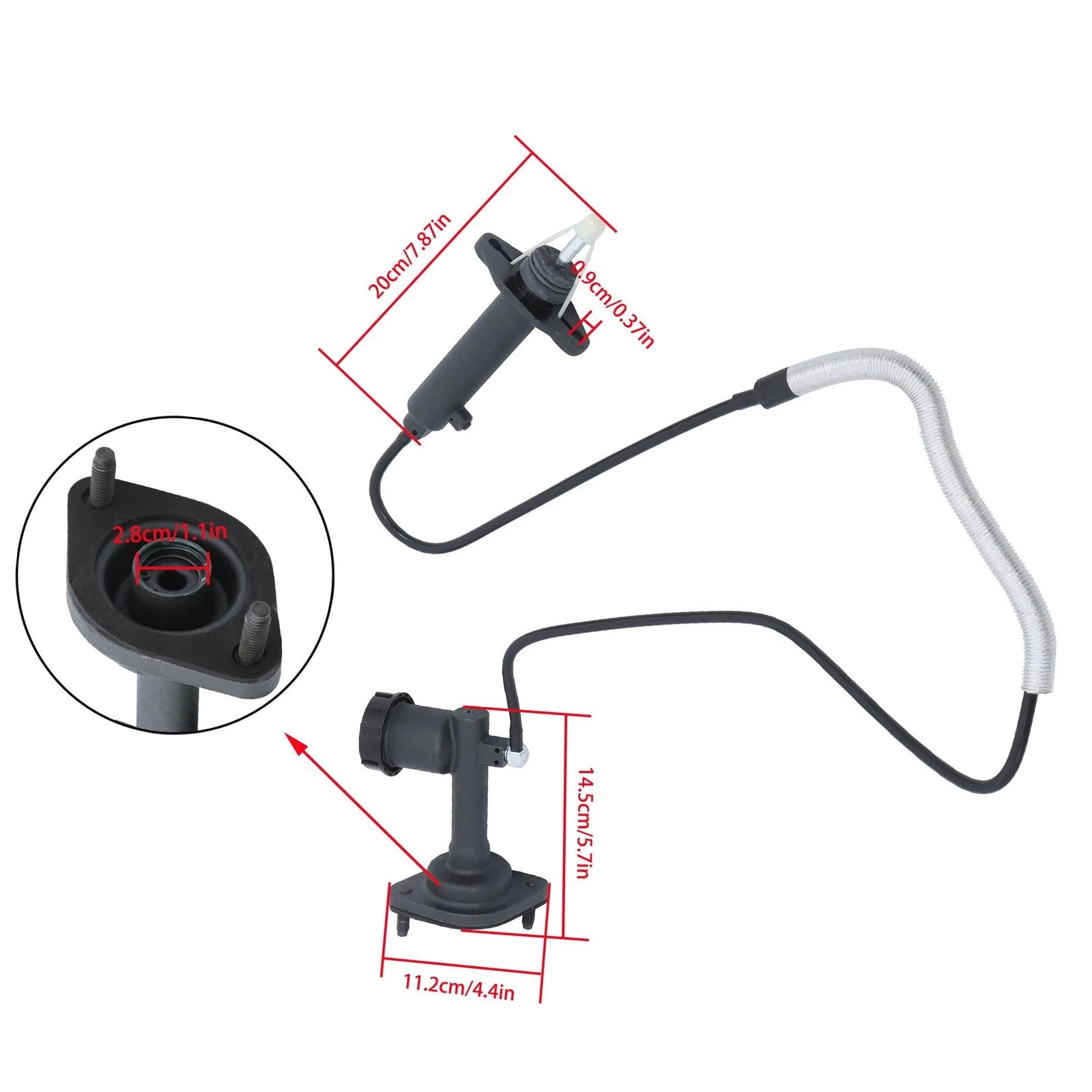 Clutch Master and Slave Cylinder Assembly for Jeep Wrangler (2005–2006) 52107652AG