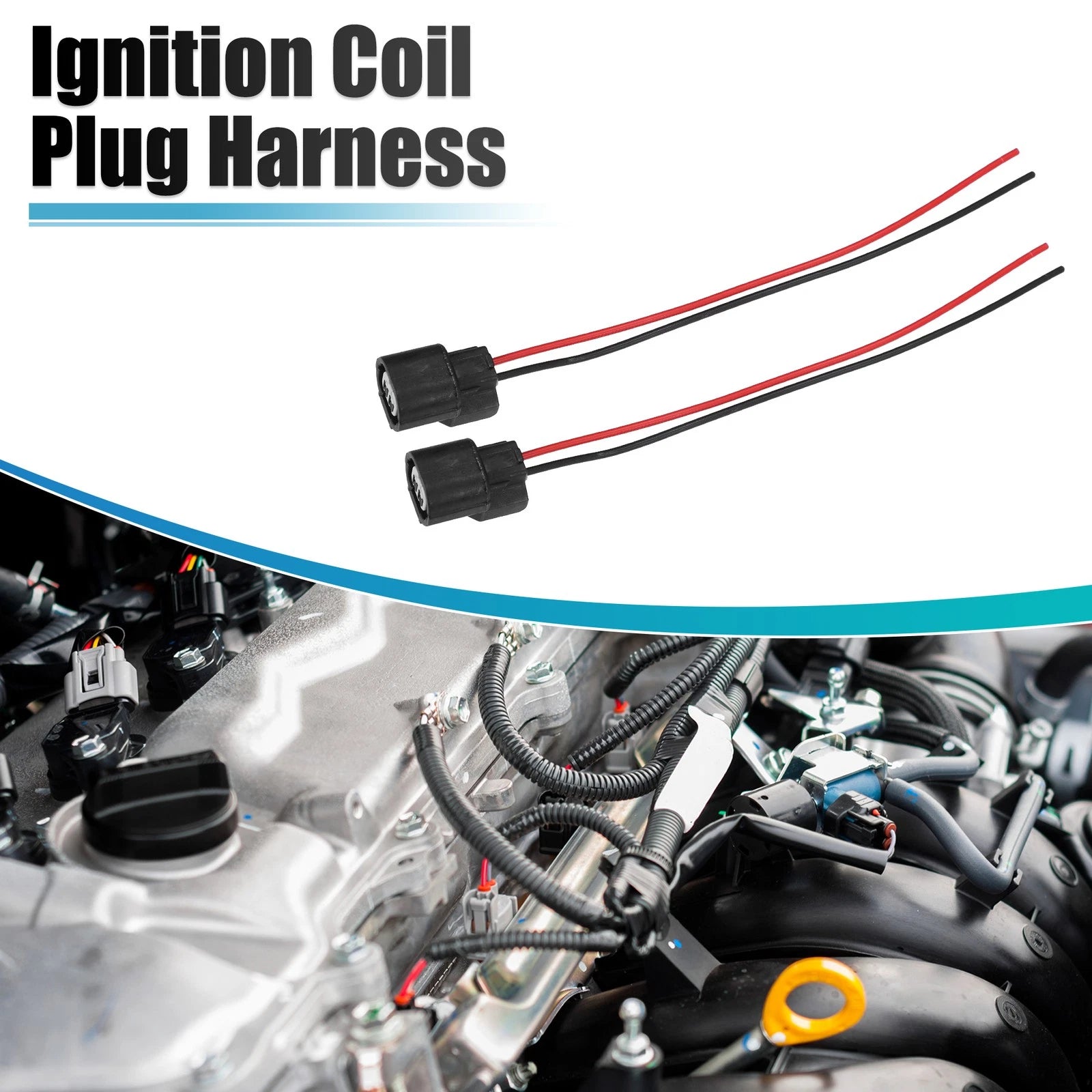 Set of 2 Fuel Injector Wire Pigtail Connector Repair Kit for Honda Pioneer 1000 (2016–2023)