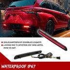 Smoke Red LED Rear Bumper Fog Brake Signal Light for Toyota Sienna (2021–2026)
