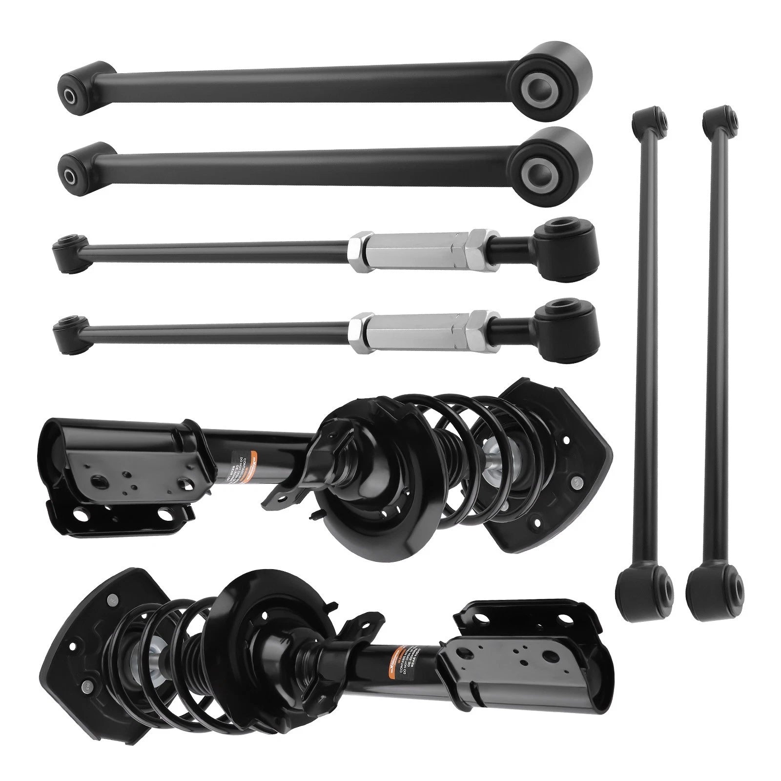 8PCS Rear Struts w/ Control Arms for Pontiac Grand Prix (2008) 172471L 172471R
