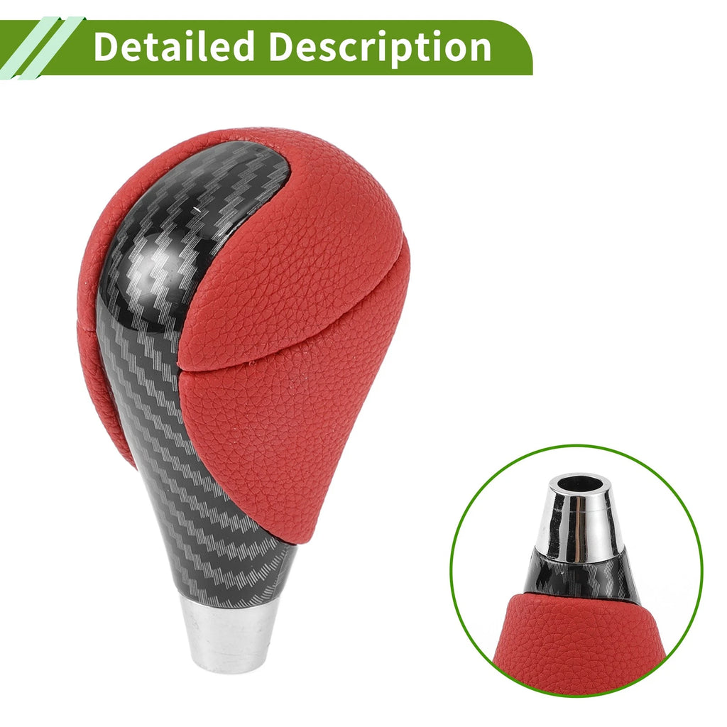 Automatic Gear Shift Knob for Lexus ES350 (2007–2015) Red Black Faux Leather