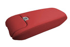 Leather Console Lid Armrest Cover for Jaguar XK XK8 XKR (1997–2006) Red