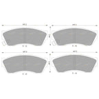 Front Brake Rotor + Disc Pads Set for Suzuki Alto SH410 (1995 - 1999)