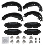 Front Ceramic Brake Pads & Rear Drum Shoes Set for Toyota Yaris (2006–2014)