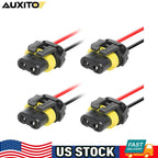 Set of 4 Wiring Pigtail Connectors for Headlight Dual Beam (9005 HB3)