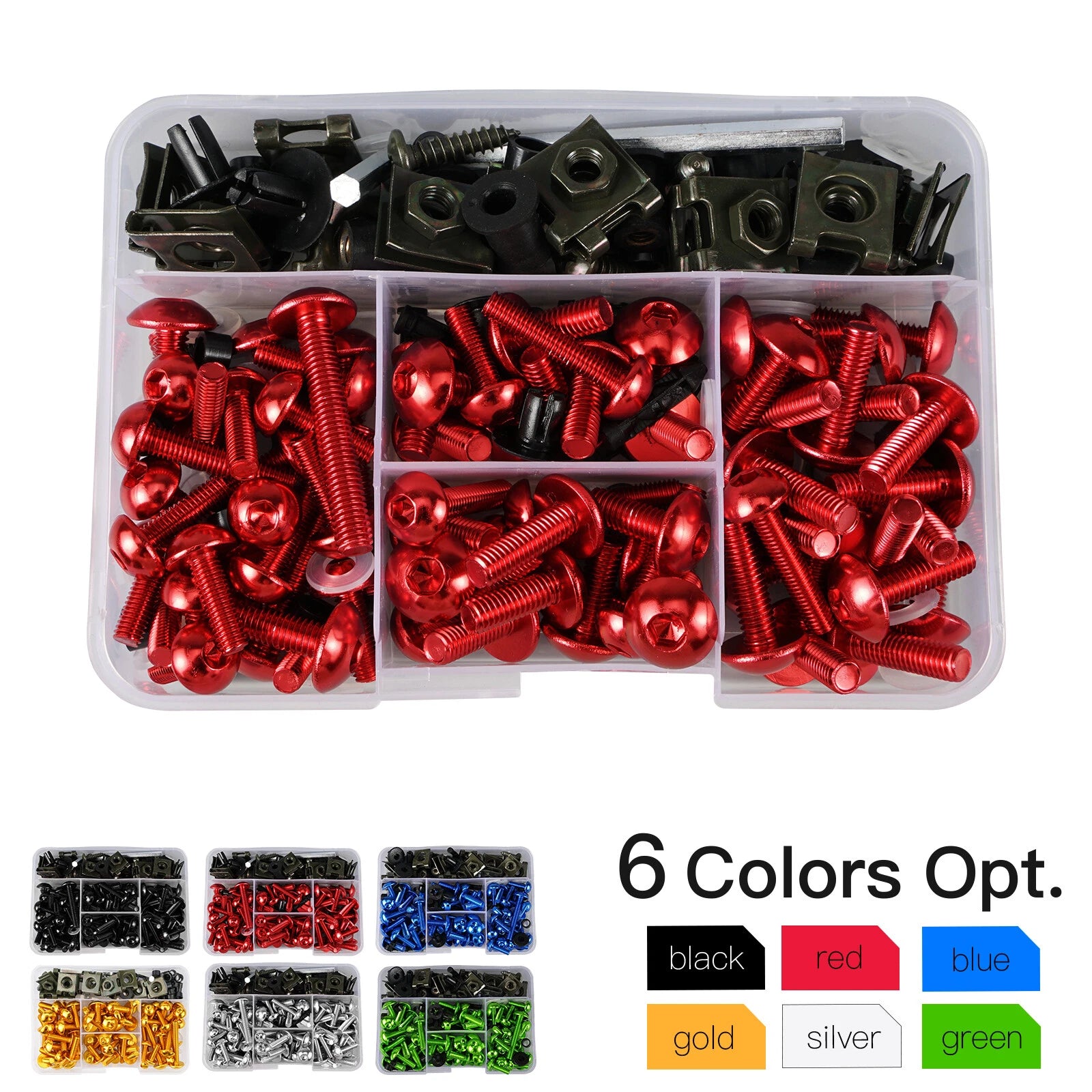 Fairing Bolts Kit M6 M5 for Suzuki GSXR 600 700 1000 1300 Hayabusa (2000–2023)