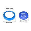 Car Start-Stop Button Cap with Ring Kit for BMW 1/2/3/4 Series X1 X2 Blue