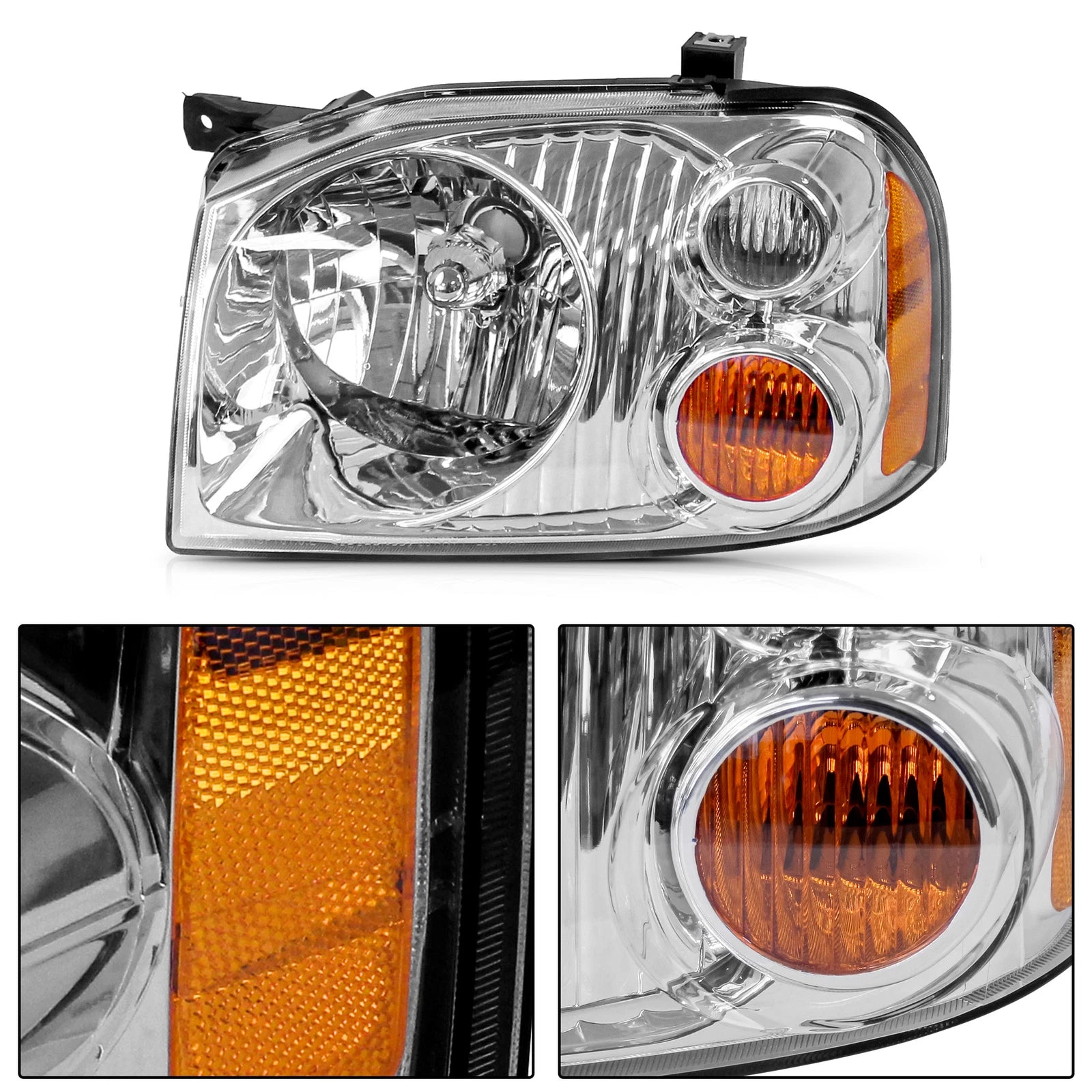 Set of 2 Headlights for Nissan Frontier (2001-2004)