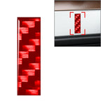 Carbon Red Door Wall Window Badge Emblem Decals for