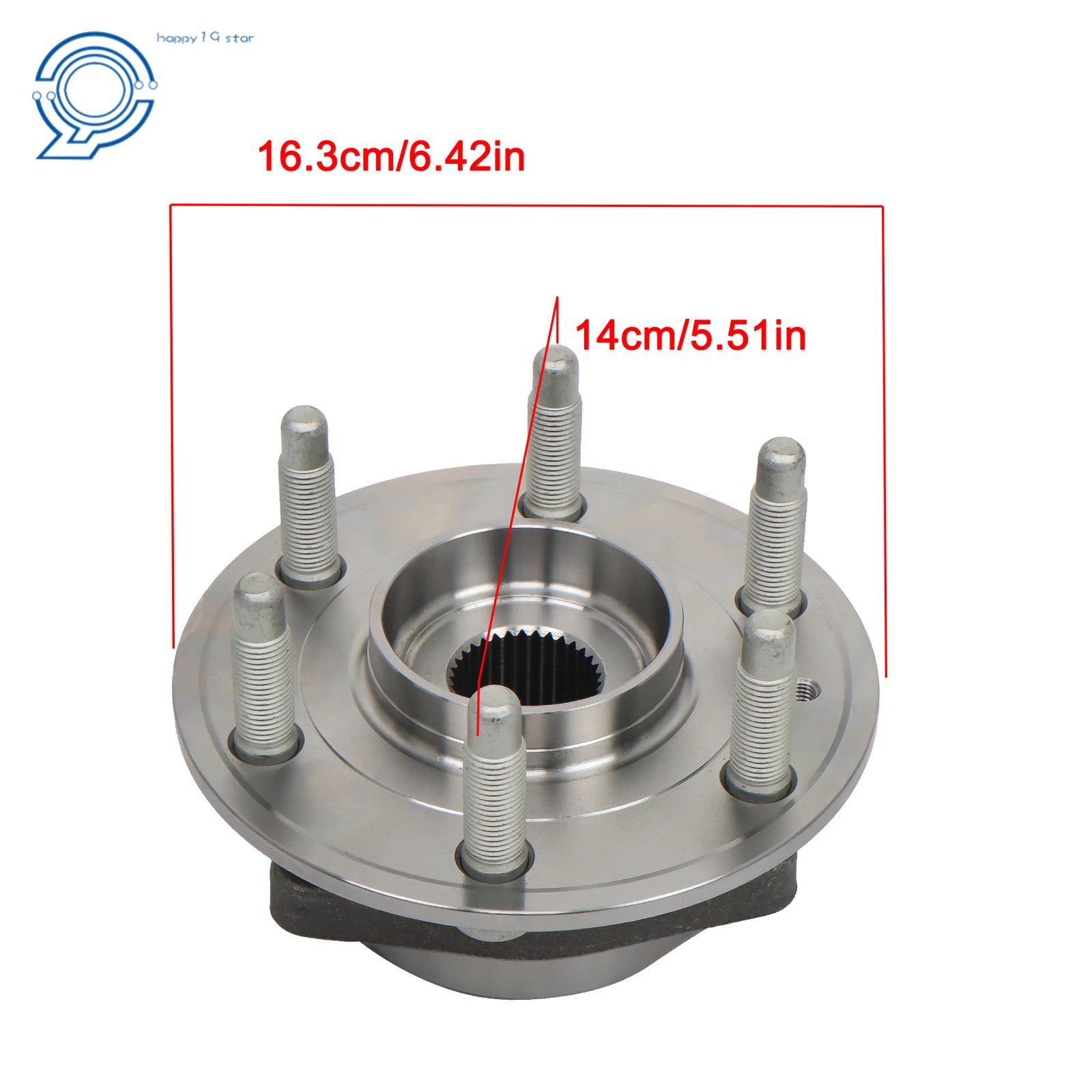 2 Front Wheel Hub Bearings for Chevy Traverse GMC Acadia Buick Enclave (2009–2017)