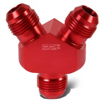 2X 8AN Male Flare Y-Block Splitter Adapter for Universal