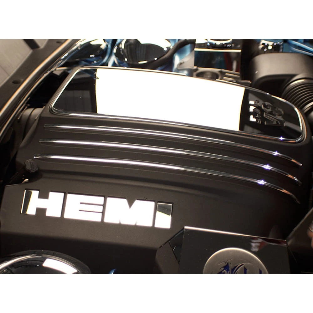 Engine Shroud Letters Set Polished Stainless for Dodge Challenger (2009–2019)