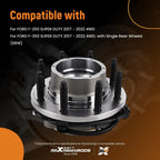 Front Wheel Hub Assembly Pair for Ford F-250 F-350 Super Duty 4WD (2017–2022)