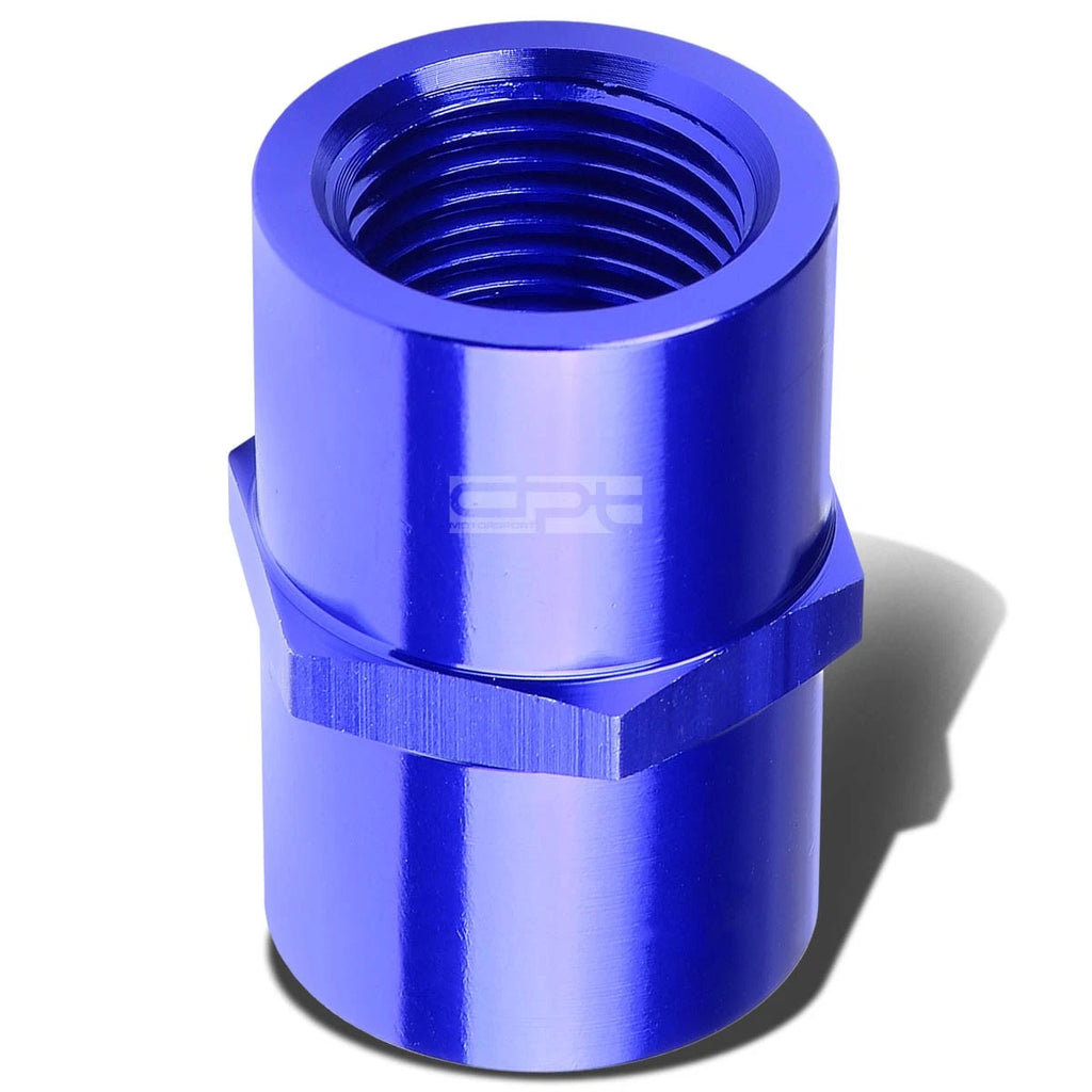 1/4" NPT Female Coupler for Universal Applications (Aluminum, Blue Anodized)