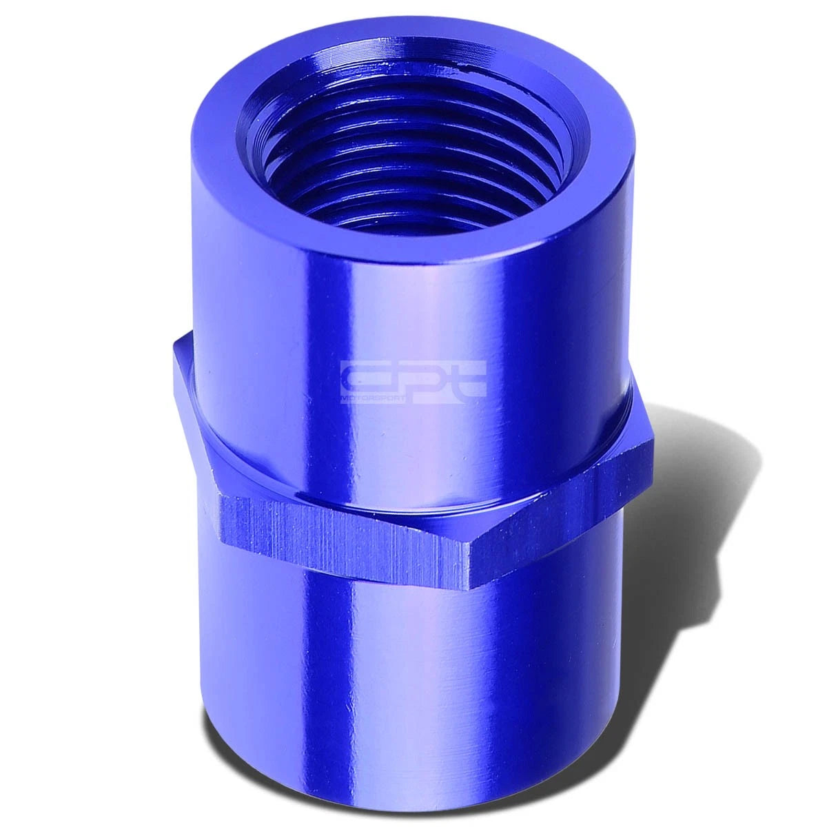 1/4" NPT Female Coupler for Universal Applications (Aluminum, Blue Anodized)