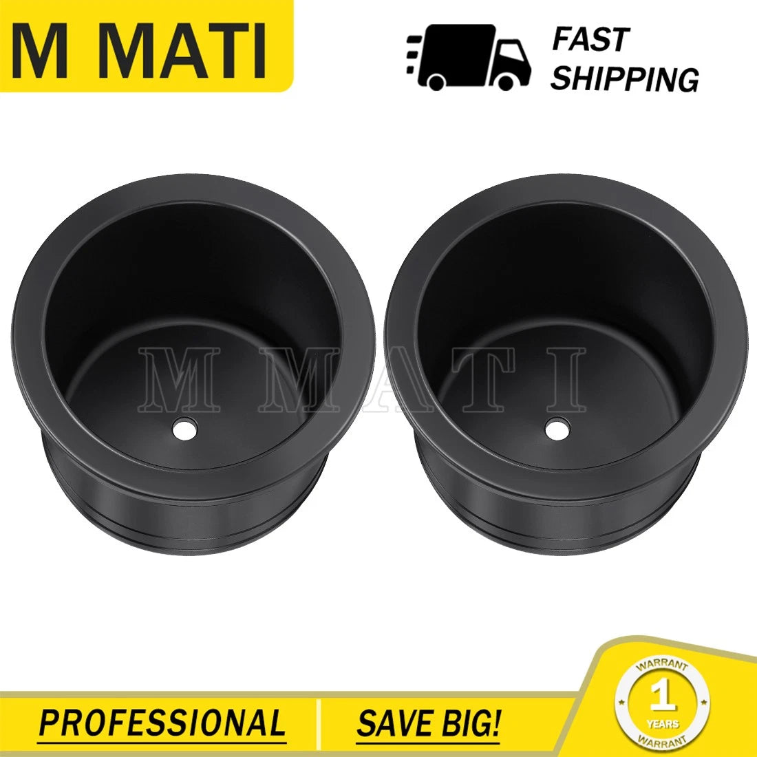 2X Cup Holder 5434763 for Polaris Ranger 425 500 TM / 700 XP 700 Crew