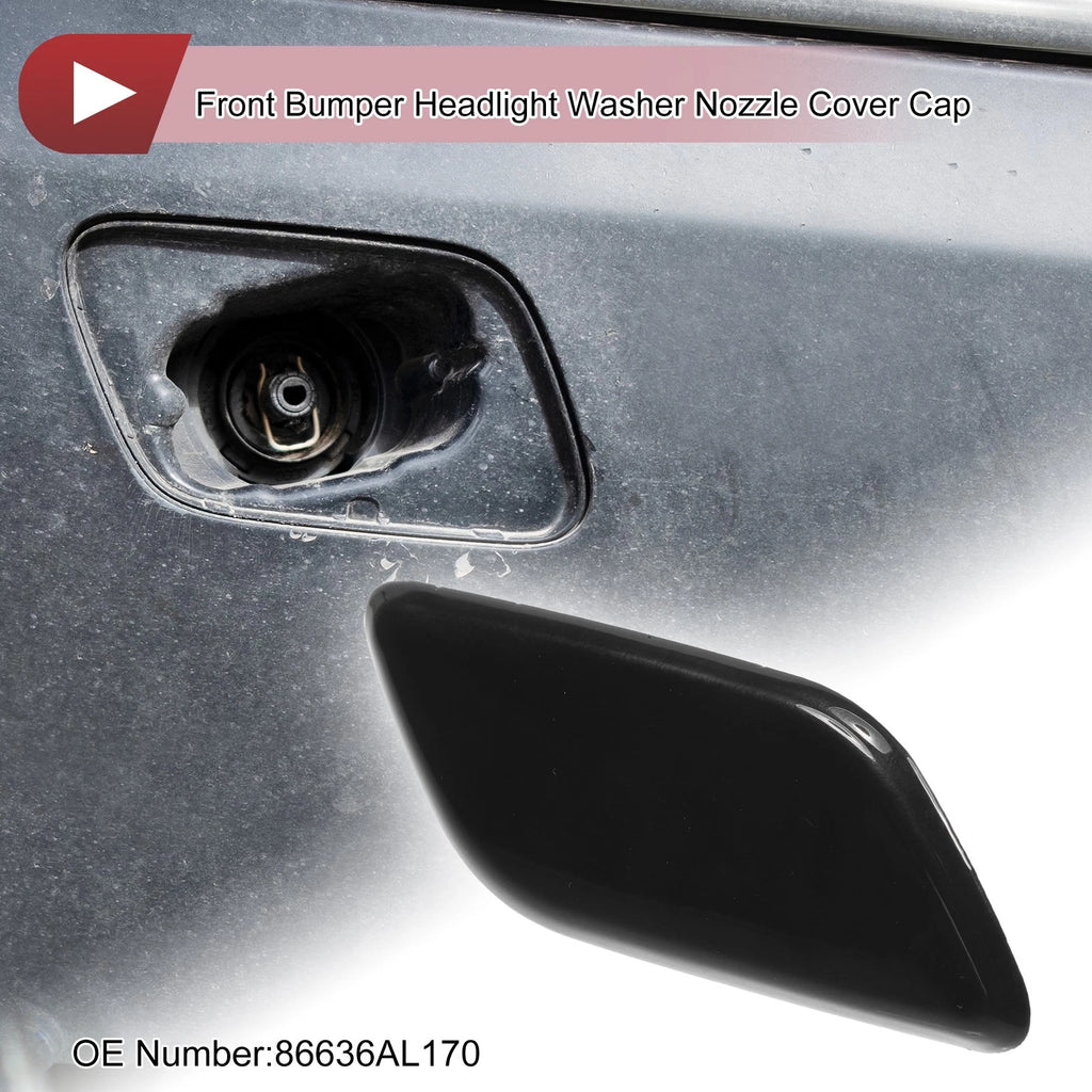 Front Right Washer Nozzle Cover Cap for Subaru Outback (2010–2018) Black