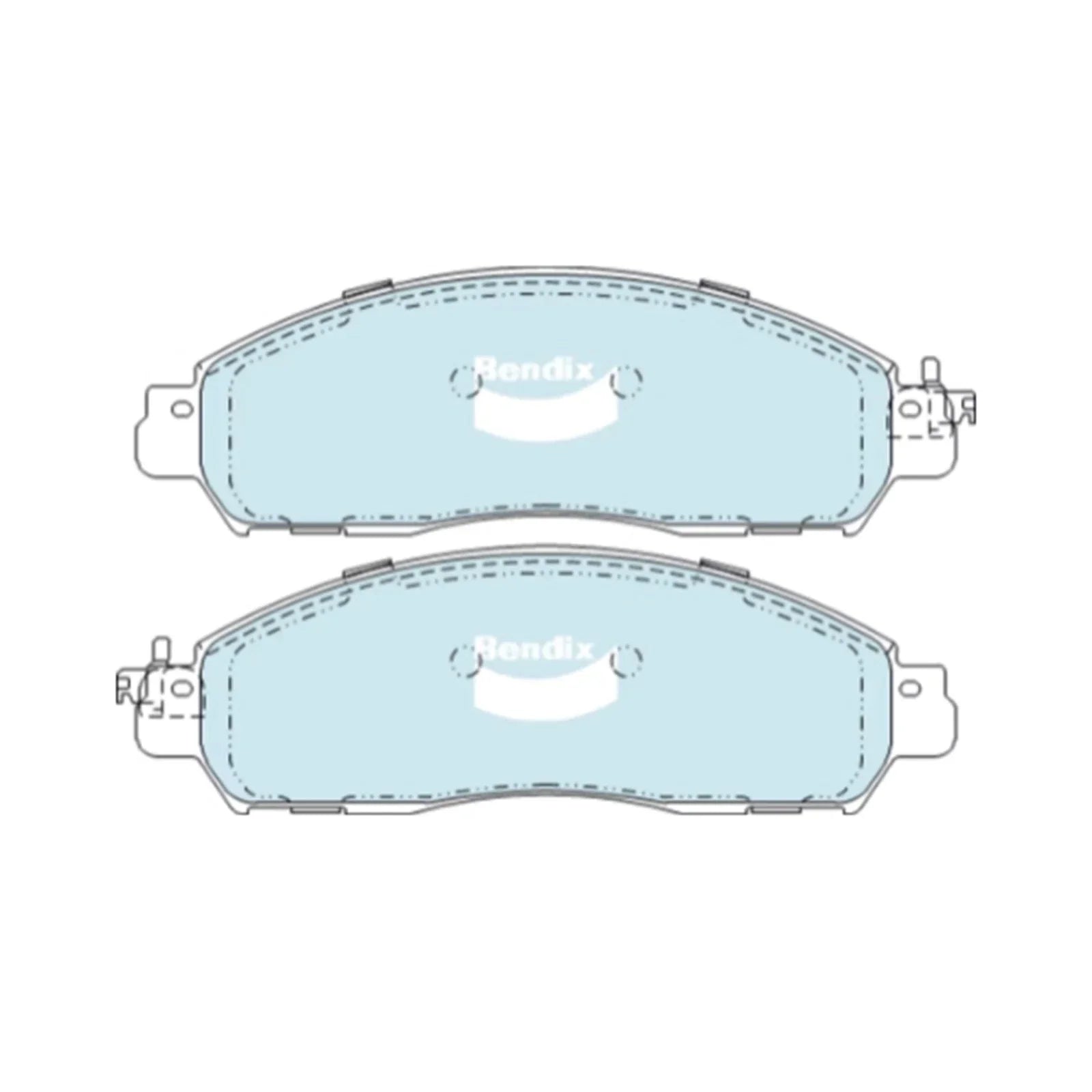 HD Front Disc Brake Pads Set 2.3L 2.5L for Nissan Navara D23 NP300 (2015-2020)