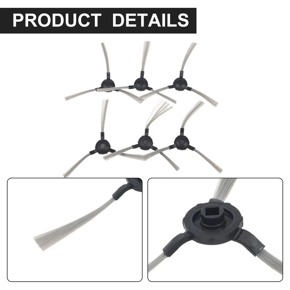 6X Side Brush Replacement for I380, I30, H38, I70, I780, I980 (Robot Vacuum)