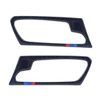 4 x Carbon Fiber Style Door Handle Covers for BMW X5 E70 (2008-2013)
