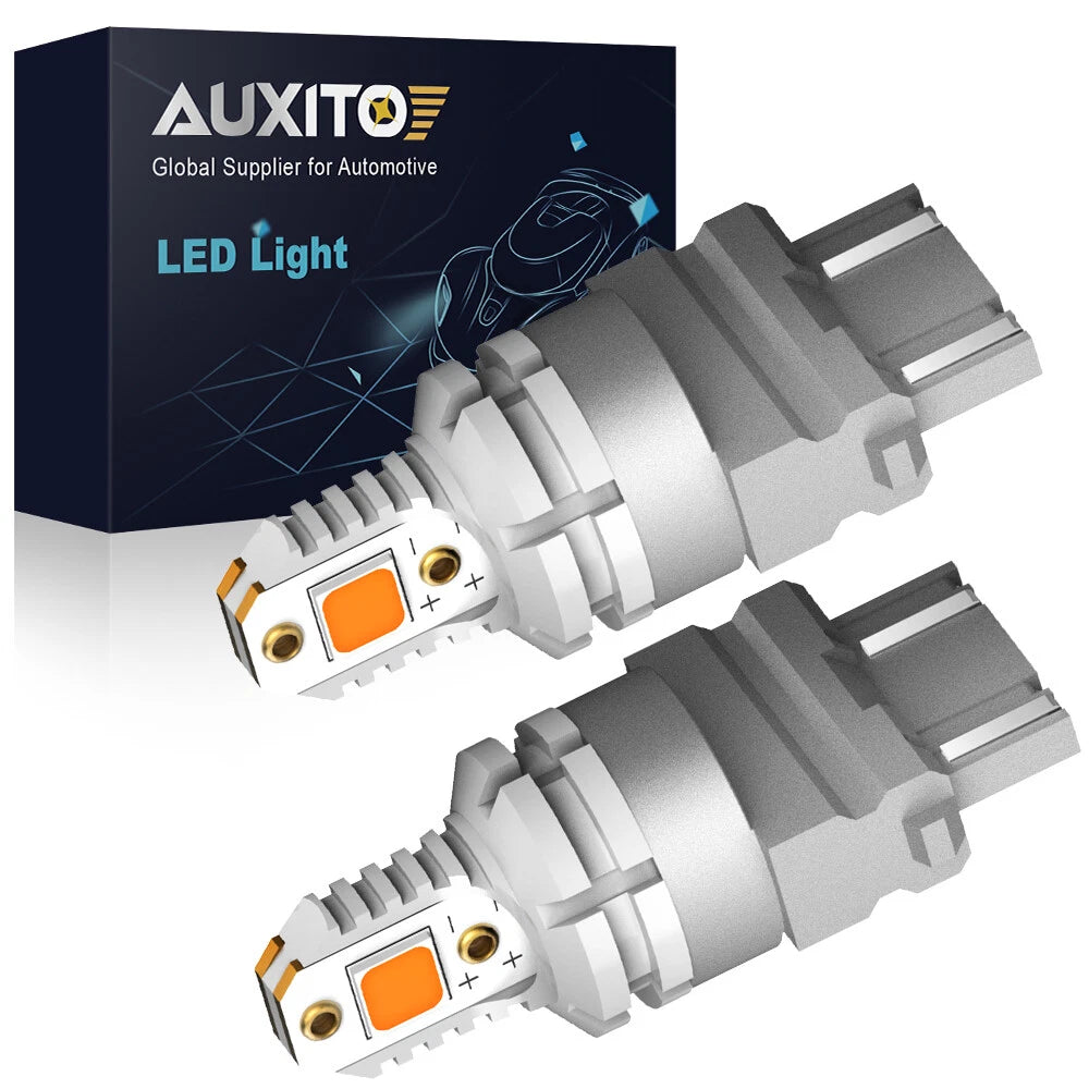 3157 3156 Amber LED Turn Signal Bulb for AUXITO (Canbus)