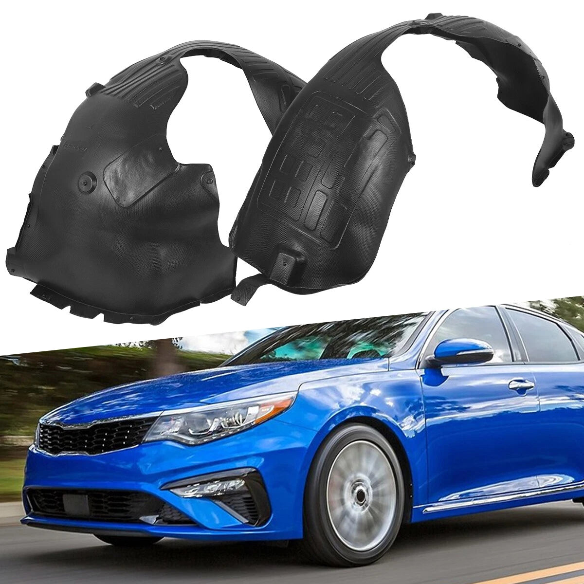 Fender Liner Set of 2 for Kia Optima (2016–2018) Front Driver & Passenger