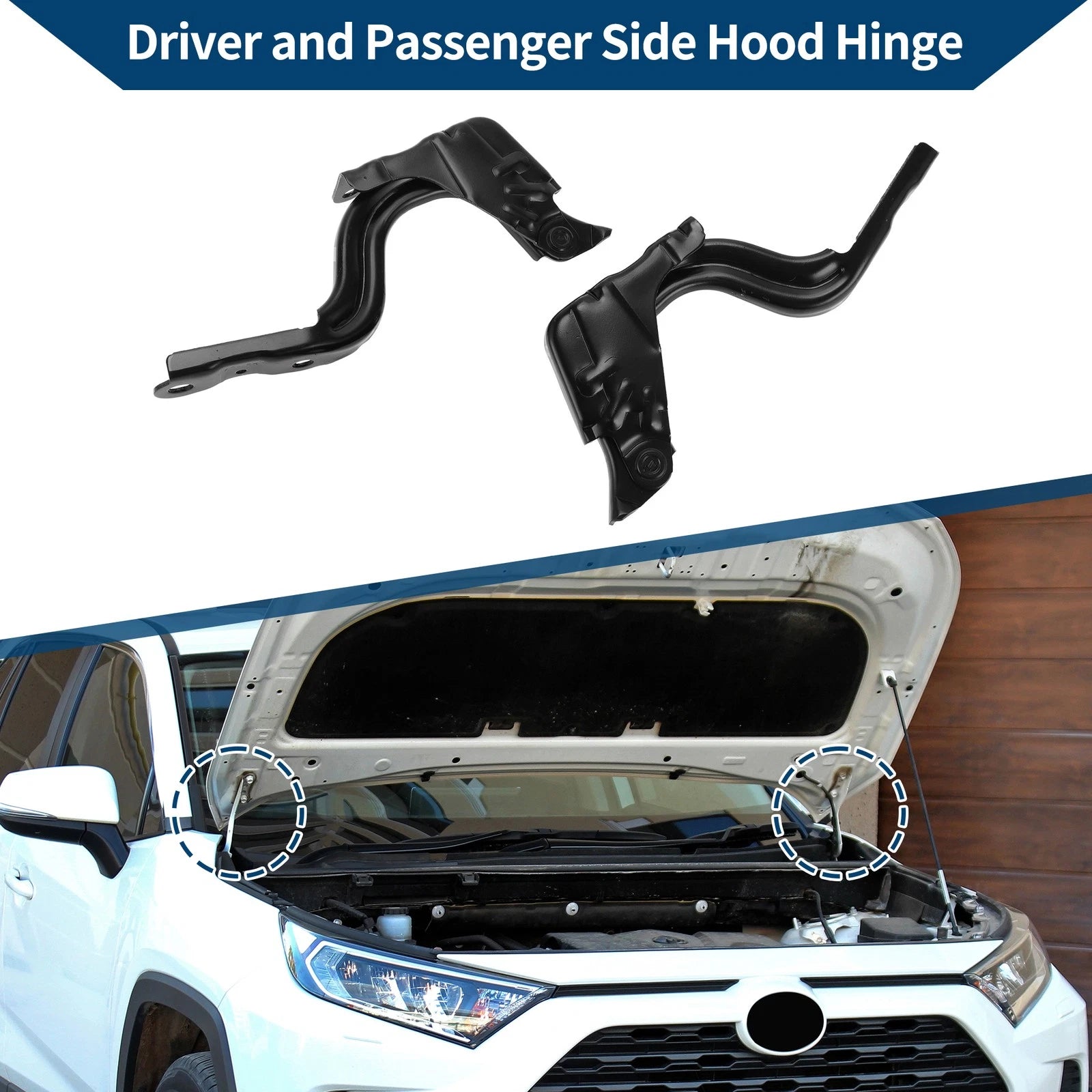 Hood Hinges Set of 2 for Hyundai Elantra (2017–2020) No. 79120F2000