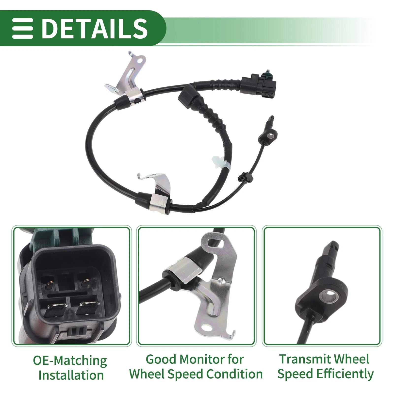 ABS Wheel Speed Sensor No. 47560TEAT01 for Honda Civic EX (2017–2019)