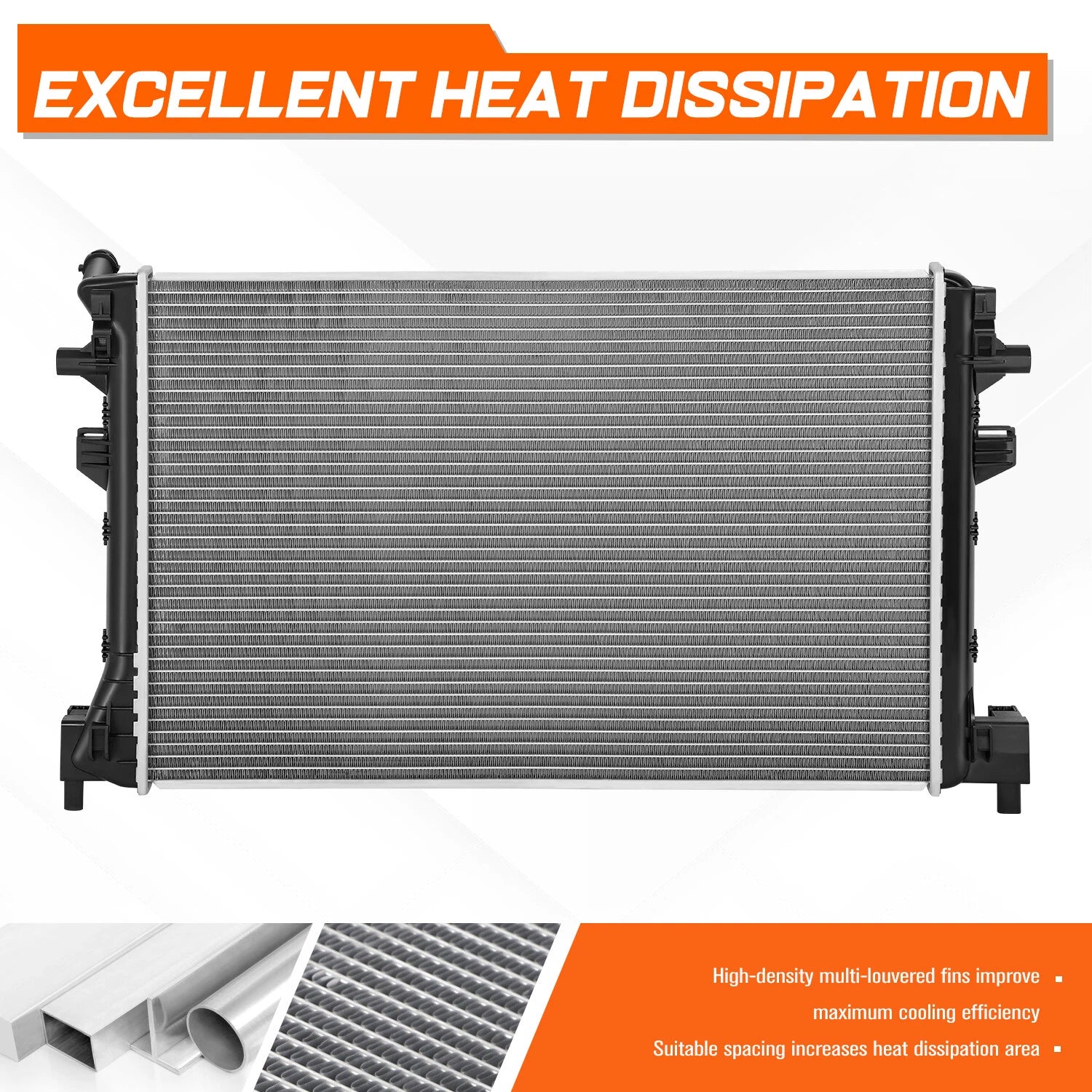 Aluminum Radiator for Audi A3 VW Golf Jetta Taos (2015–2023) DPI-13881