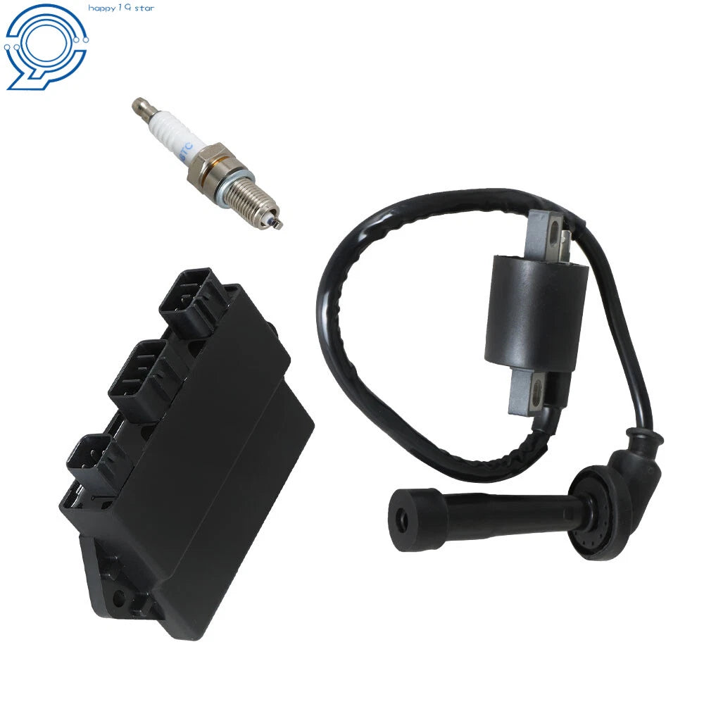 Ignition Coil & Spark Plug Set for Yamaha Grizzly 660 (2002-2003)