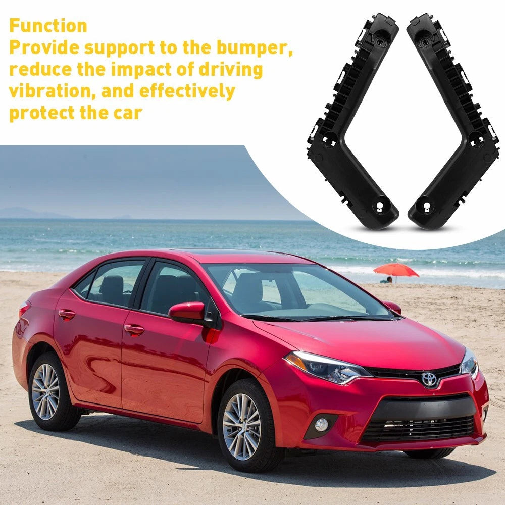 Set of 2 Bumper Brackets for Toyota Corolla (2014–2016) Front Left & Right
