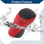 Gear Shift Knob Cover for Chevrolet Malibu (2016–2020) Red Black Faux Leather