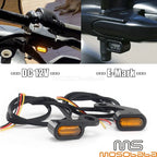 Mini Amber LED Turn Signal Lights for Harley Touring Softail