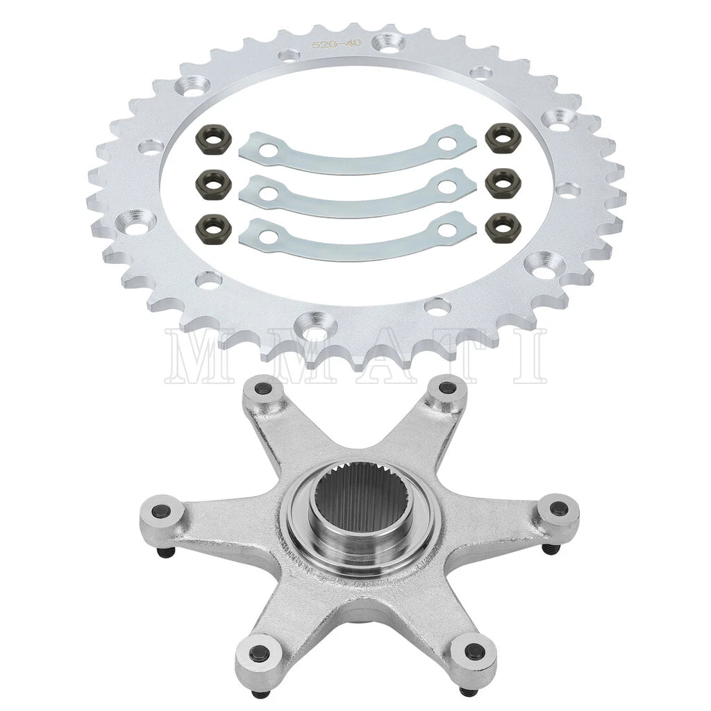Rear Sprocket & Sprocket Hub Assembly for Yamaha Raptor 660R (2001–2005)