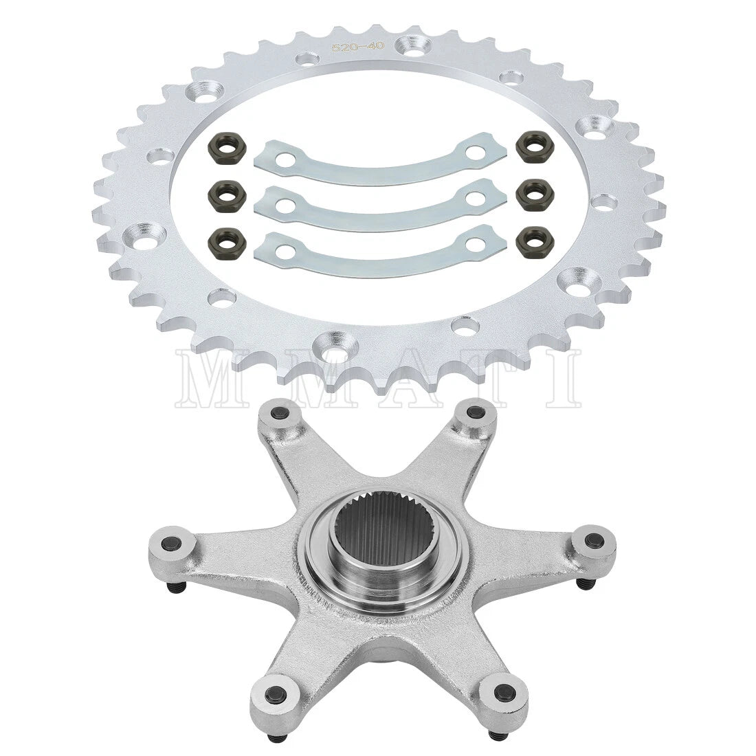 Rear Sprocket & Sprocket Hub Assembly for Yamaha Raptor 660R (2001–2005)
