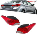 2X Tail Lights for Hyundai Elantra (2011–2013) Halogen Type