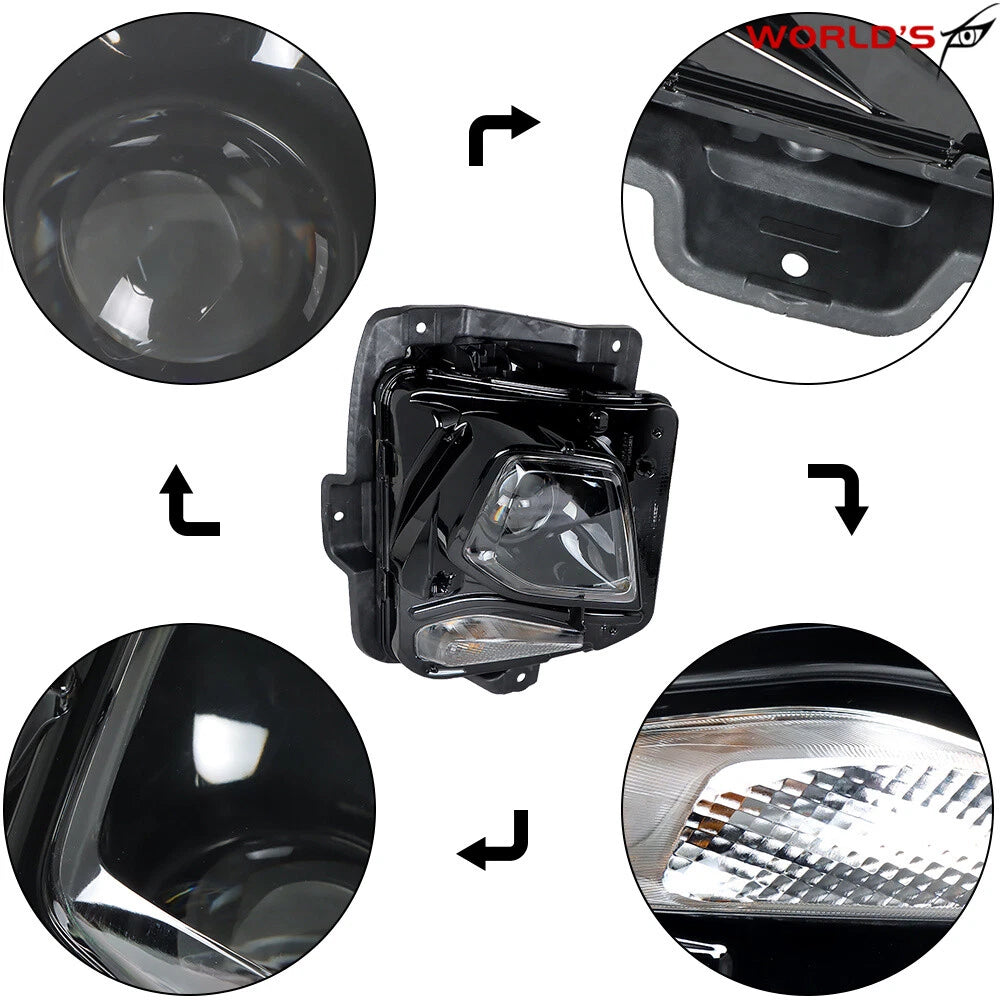 Right Headlight for Chevy Blazer (2019–2021) HID Xenon Black Housing Clear Lens