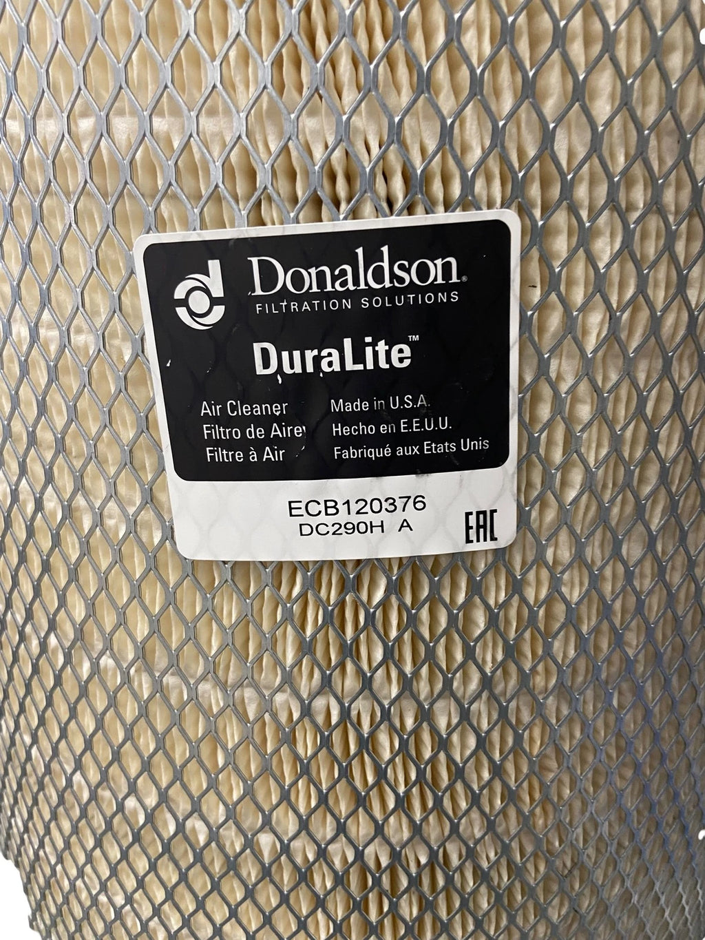 Air Filter for MTU 5360900001, Duralite Air Cleaner, Donaldson B120376