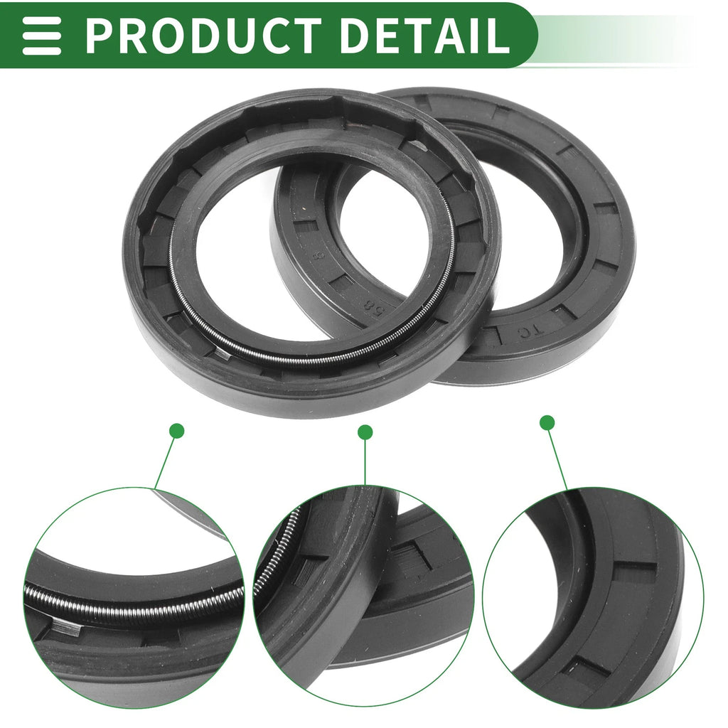 Set of 5 Oil Seal Rotary Shaft Seal NBR Rubber 38x58x8mm