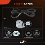 5X Serpentine Belt Drive Component Kit for Buick Terraza (2005-2008)
