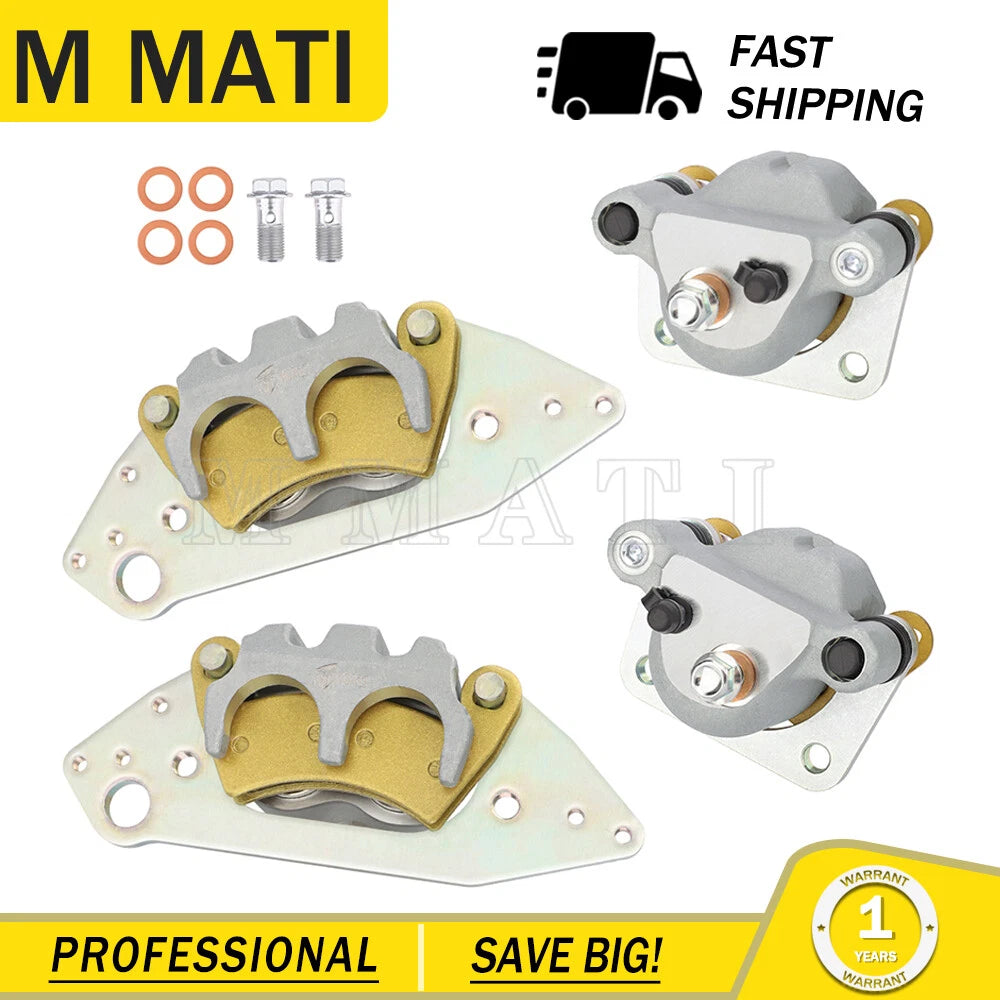 Front Rear Brake Calipers for Polaris RZR 900 Ranger 500 570 700 800 900 (2010–2023)