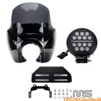 Front Fairing + LED Headlight + 12" Windshield for Harley Softail (2018-2023)
