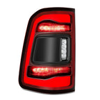 Chrome Red LED Tail Light Assembly for Ram 1500 (2019–2024)