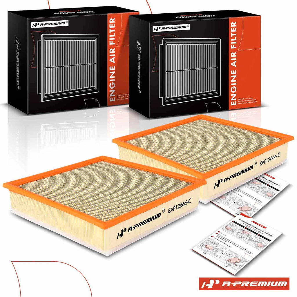2X Engine Air Filter for Ford F-250 F-350 Super Duty (2020–2023)